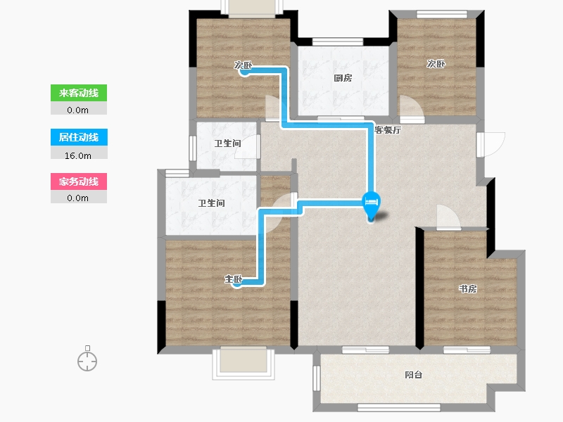 江西省-赣州市-保利堂悦-105.00-户型库-动静线