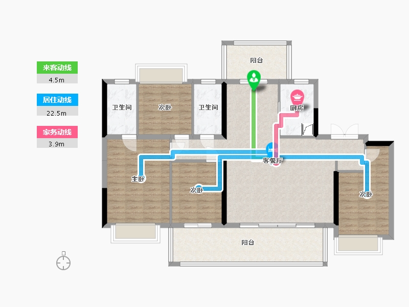 广西壮族自治区-南宁市-金科博翠府-142.00-户型库-动静线