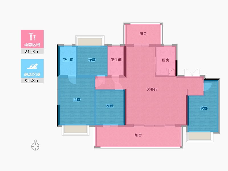 广西壮族自治区-南宁市-金科博翠府-142.00-户型库-动静分区