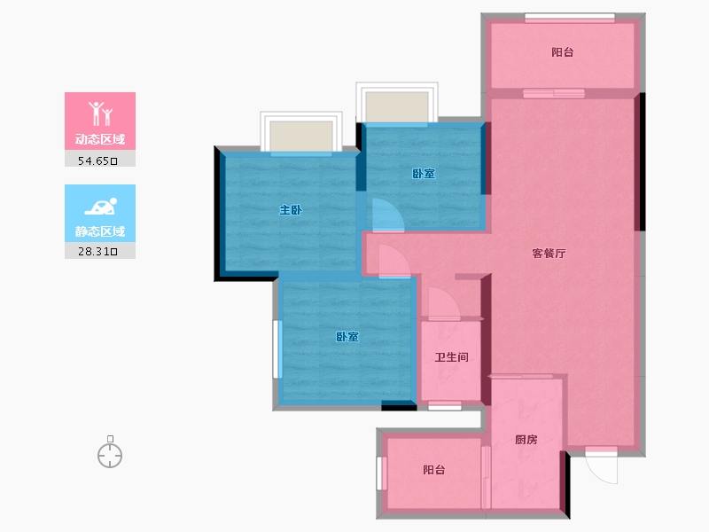 贵州省-贵阳市-青秀2046-74.00-户型库-动静分区