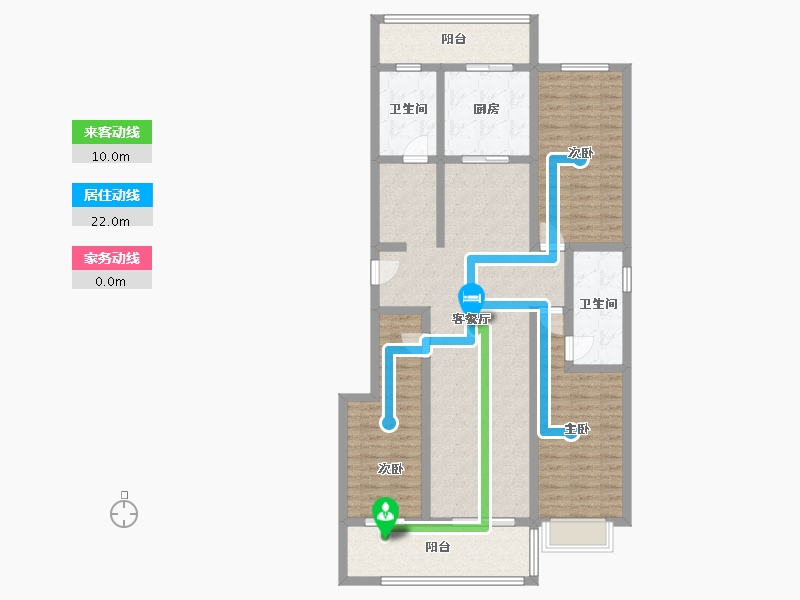 河南省-信阳市-中汇澜湾-121.00-户型库-动静线