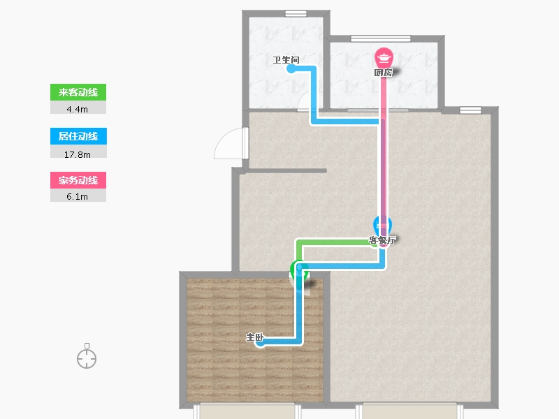 辽宁省-大连市-远洋晨曦里-124.00-户型库-动静线