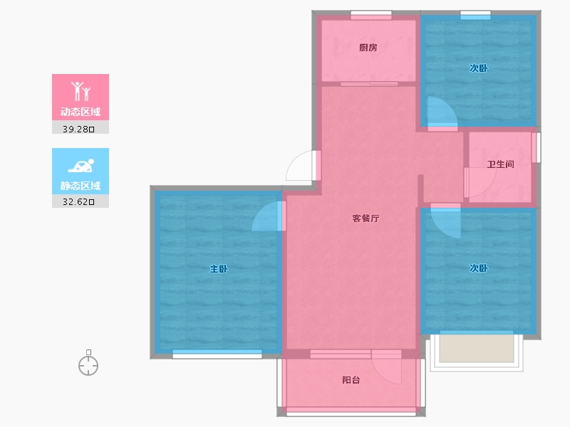 河北省-沧州市-青海一品-73.00-户型库-动静分区