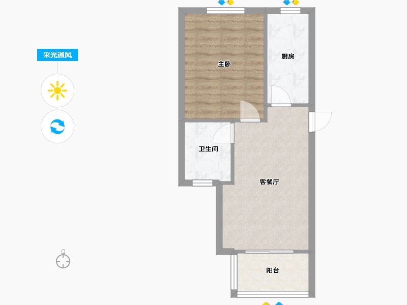 上海-上海市-新大家D-52.00-户型库-采光通风