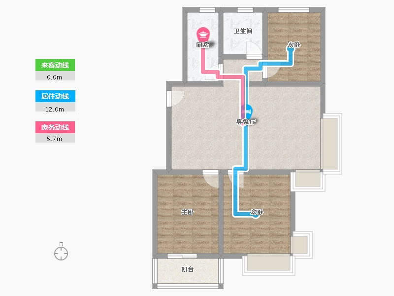 河北省-沧州市-欣苑小区-117.00-户型库-动静线