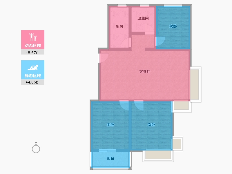 河北省-沧州市-欣苑小区-117.00-户型库-动静分区