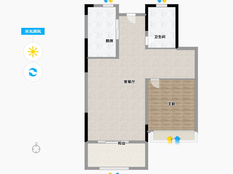 上海-上海市-金地新乐里-109.00-户型库-采光通风