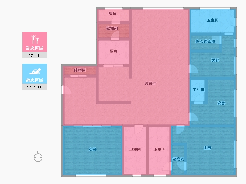 天津-天津市-招商津湾天玺-200.00-户型库-动静分区