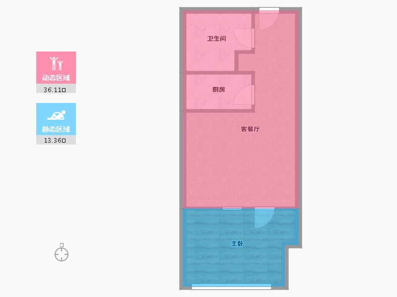 北京-北京市-学院派-C座-47.00-户型库-动静分区