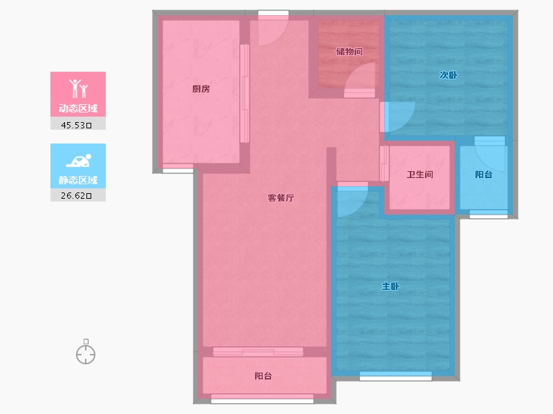 福建省-厦门市-建发·翔城国际一期-63.00-户型库-动静分区