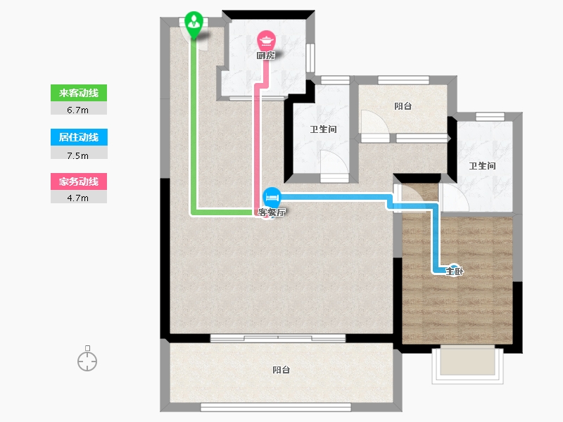 安徽省-合肥市-润城中心-87.12-户型库-动静线