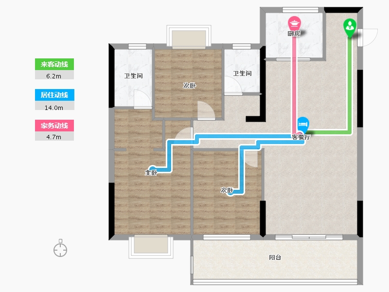 湖南省-衡阳市-状元府-108.00-户型库-动静线