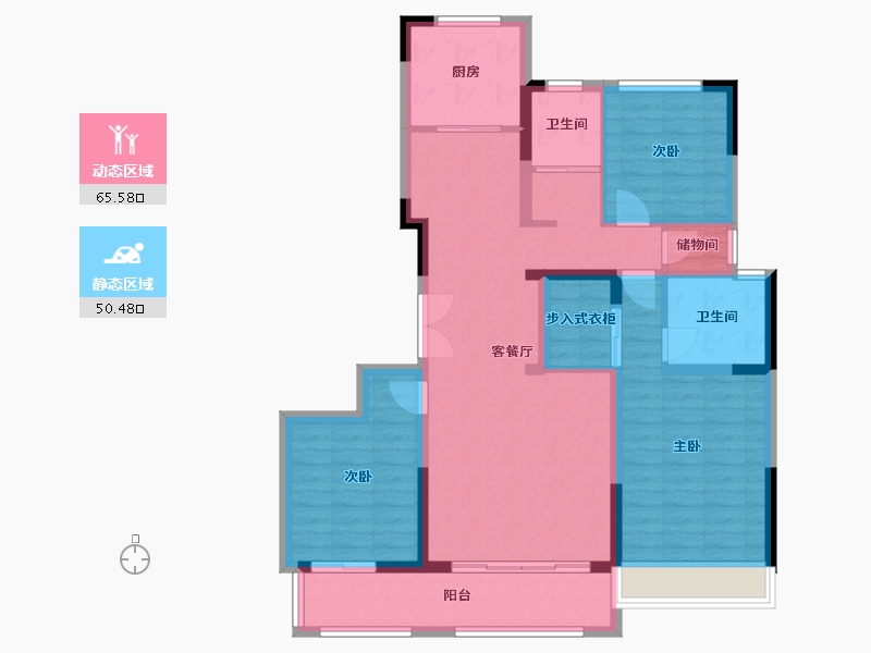 河南省-郑州市-未知-100.00-户型库-动静分区