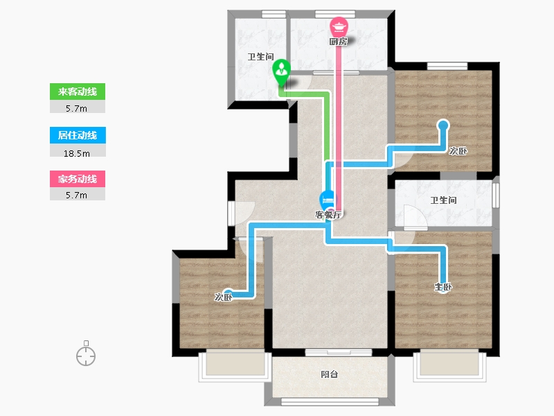 河北省-保定市-金芦园-94.80-户型库-动静线