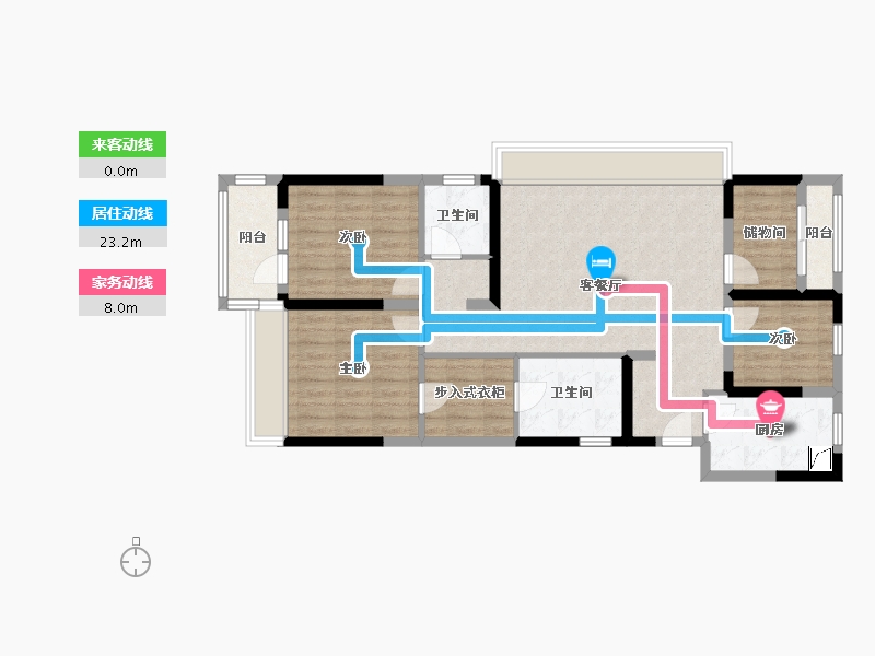 浙江省-绍兴市-保利-120.00-户型库-动静线