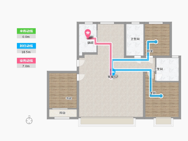 山东省-济宁市-融创滨江壹号-130.00-户型库-动静线