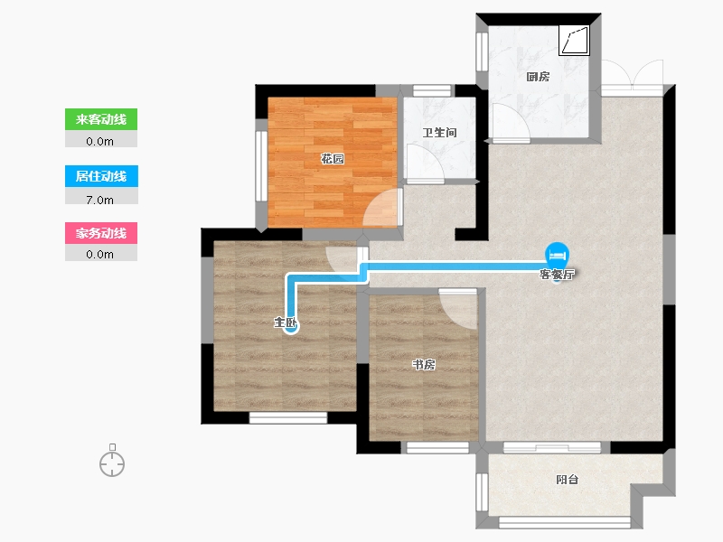 湖南省-长沙市-长房星珑湾-66.00-户型库-动静线