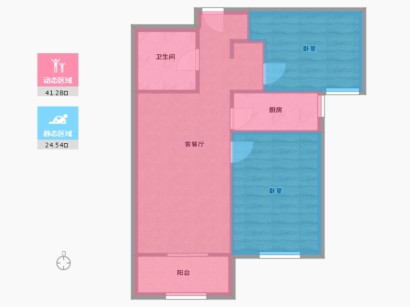 河北省-保定市-K2京西狮子城-北区-59.40-户型库-动静分区