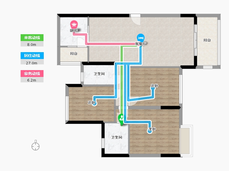 广东省-佛山市-逸豪星座-103.00-户型库-动静线