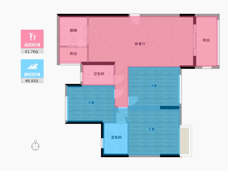 广东省-佛山市-逸豪星座-103.00-户型库-动静分区