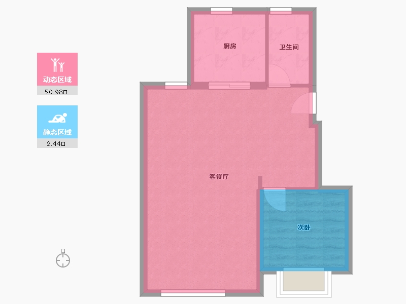 广东省-珠海市-龙光玖誉湾-124.00-户型库-动静分区