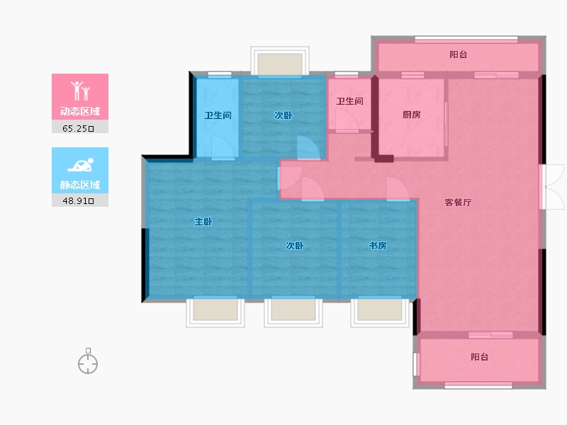 广东省-韶关市-源河鸿景-107.31-户型库-动静分区