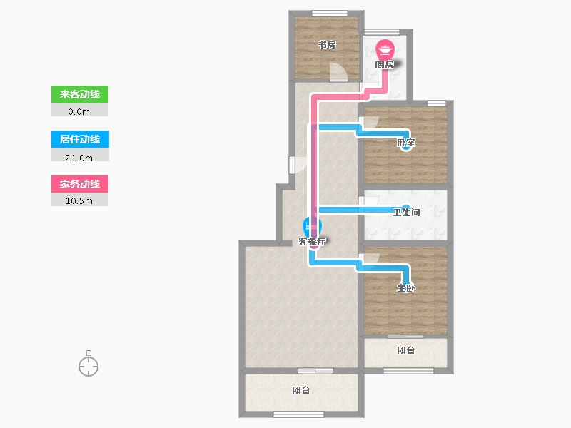 河北省-保定市-美章佳苑-105.00-户型库-动静线