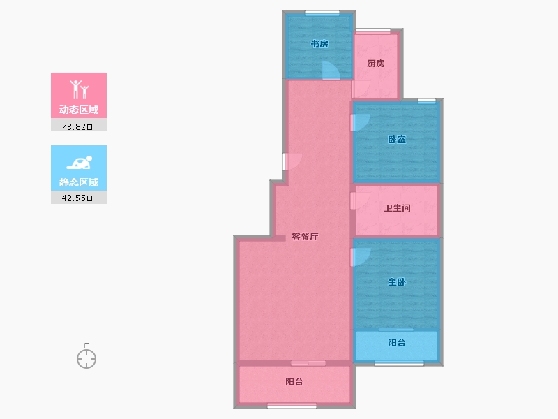 河北省-保定市-美章佳苑-105.00-户型库-动静分区