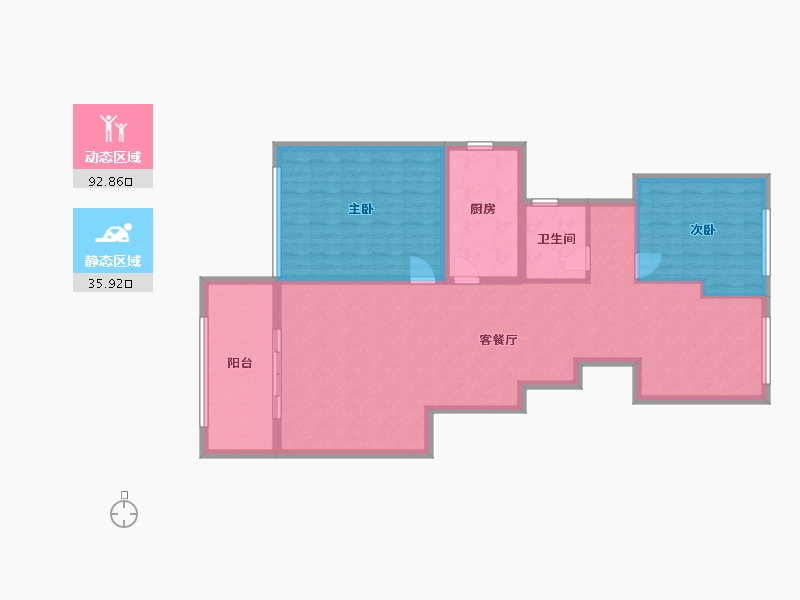 安徽省-合肥市-新城北宸紫郡-118.00-户型库-动静分区