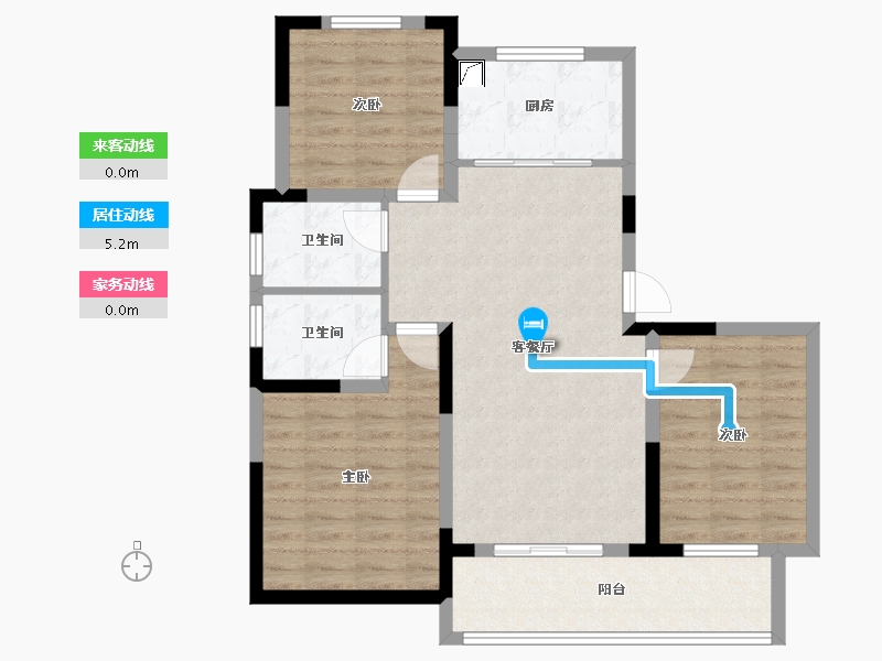 安徽省-马鞍山市-新宸金悦府-121.00-户型库-动静线