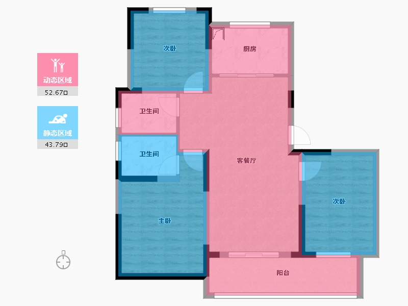 安徽省-马鞍山市-新宸金悦府-121.00-户型库-动静分区