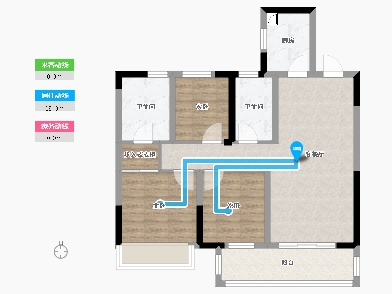 浙江省-绍兴市-官河府-77.00-户型库-动静线