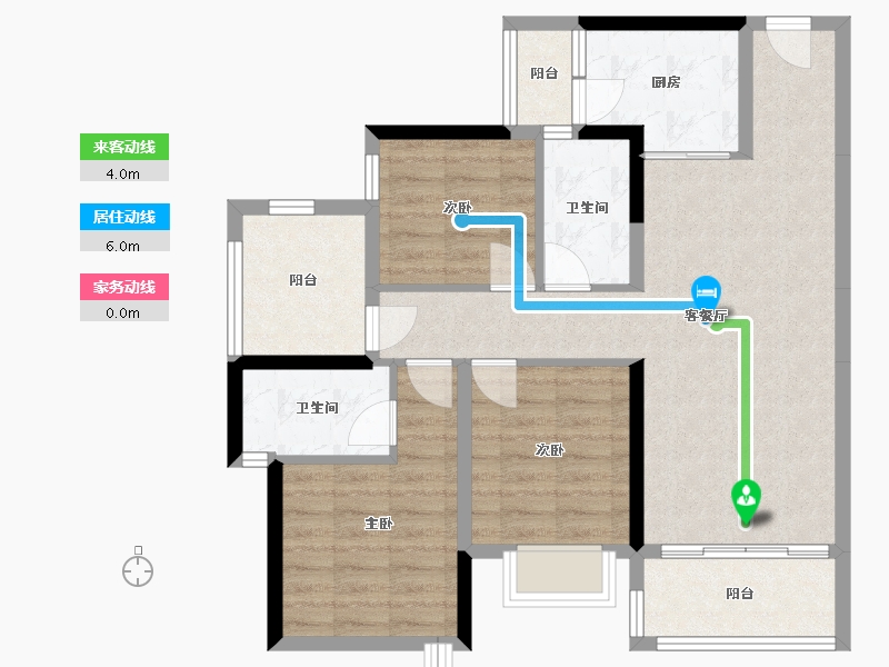 广东省-惠州市-中洲半岛城邦五期-88.35-户型库-动静线