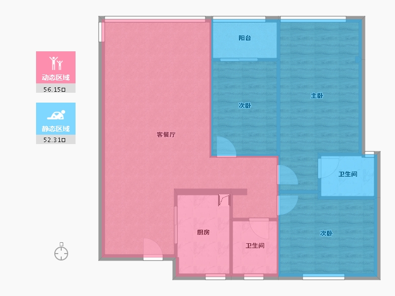 福建省-南平市-宜和佳苑-110.00-户型库-动静分区