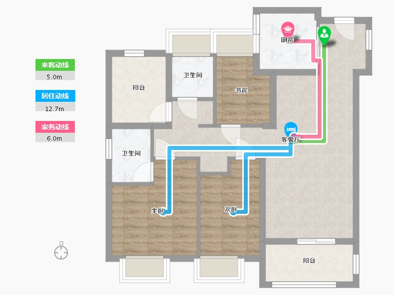 广东省-广州市-保利·明玥晨光-79.00-户型库-动静线