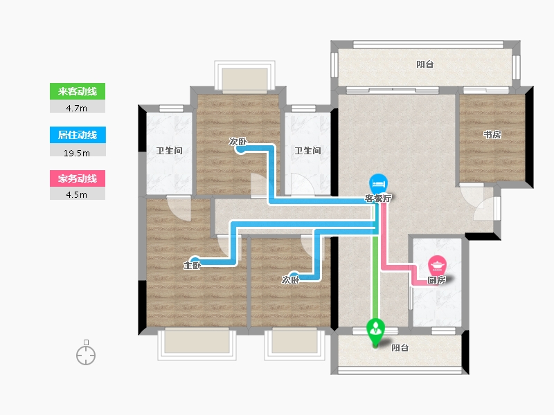 广西壮族自治区-柳州市-联发·山水间-101.71-户型库-动静线