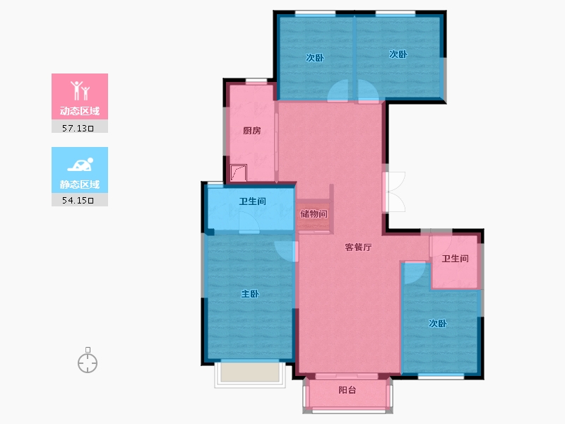 北京-北京市-国誉万和城-109.00-户型库-动静分区