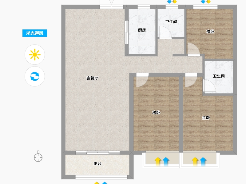 河南省-安阳市-西府景苑-15.00-户型库-采光通风