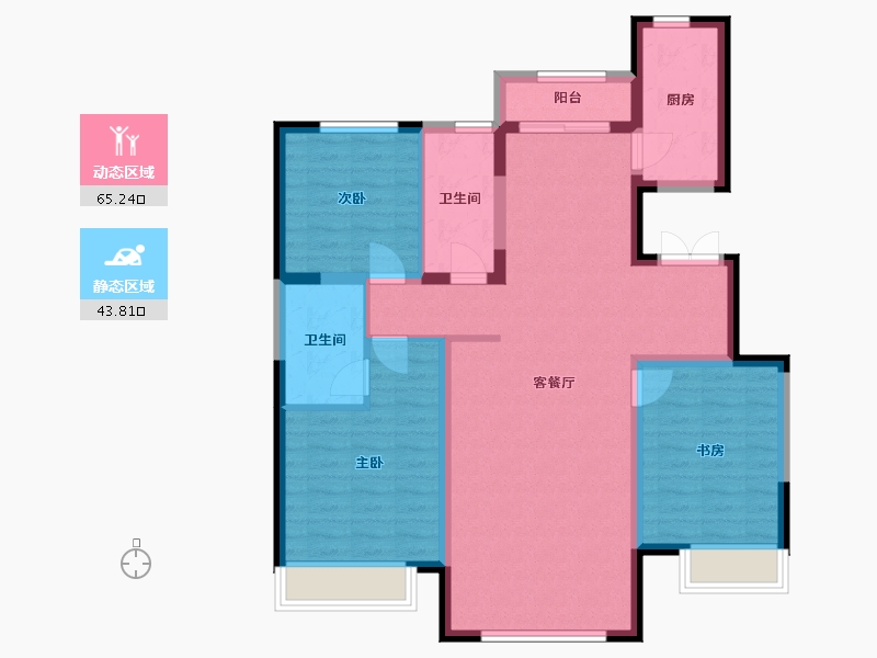 河北省-唐山市-中建城-103.00-户型库-动静分区