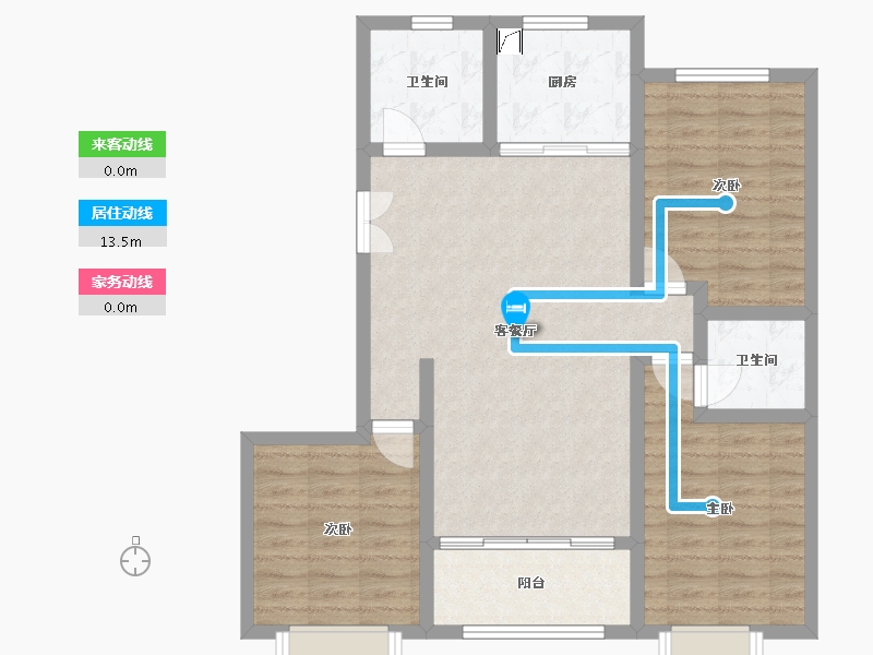 山东省-潍坊市-恒信御峰-104.00-户型库-动静线