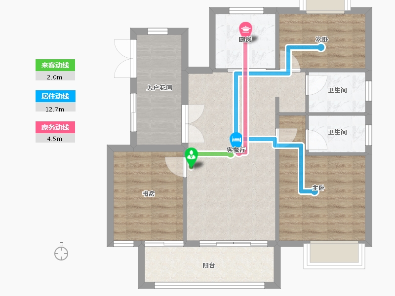 江苏省-淮安市-御景学府-80.00-户型库-动静线