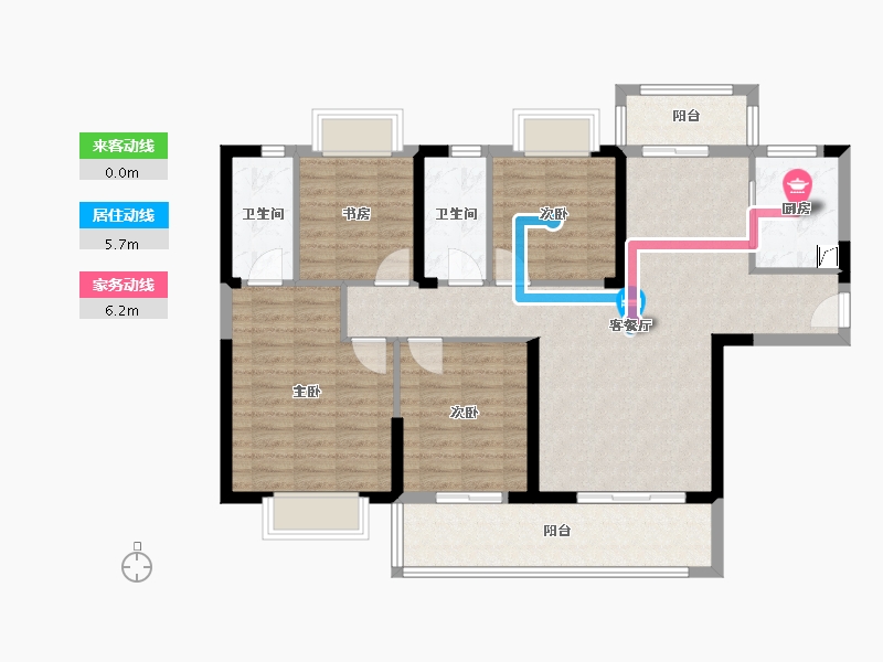 湖南省-益阳市-铜锣湾小区-97.00-户型库-动静线