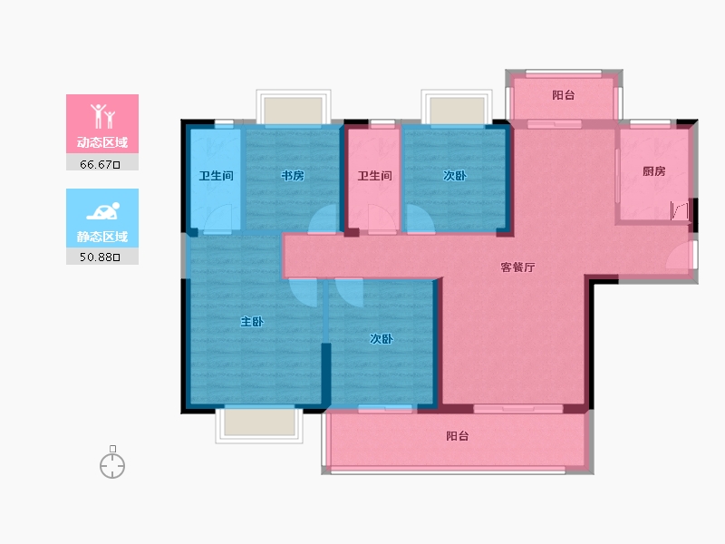 湖南省-益阳市-铜锣湾小区-97.00-户型库-动静分区