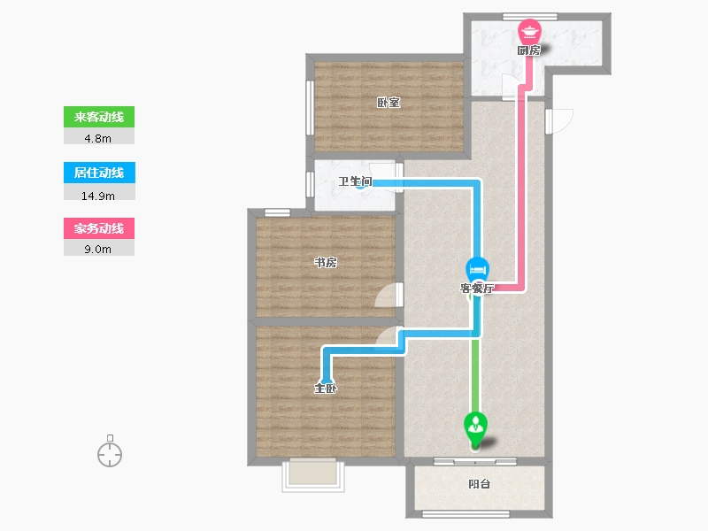 安徽省-宿州市-金方世纪城-115.00-户型库-动静线