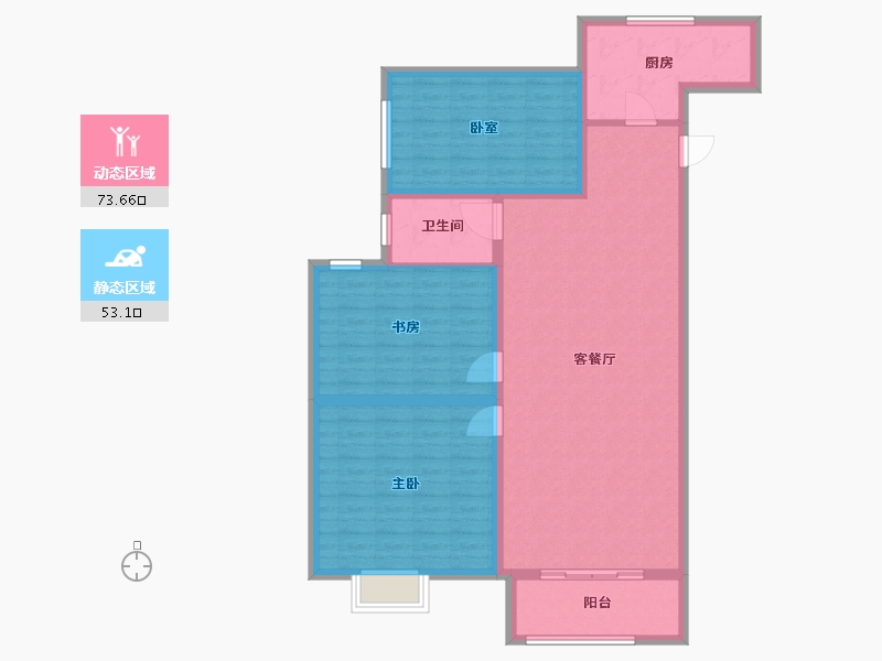 安徽省-宿州市-金方世纪城-115.00-户型库-动静分区