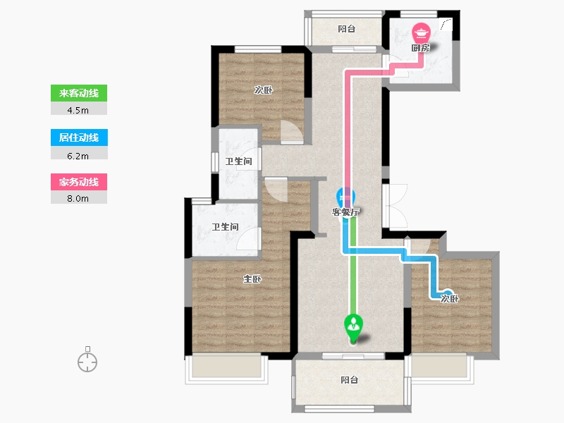 河南省-郑州市-招商公园1872-100.00-户型库-动静线