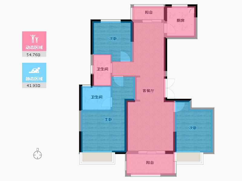 河南省-郑州市-招商公园1872-100.00-户型库-动静分区