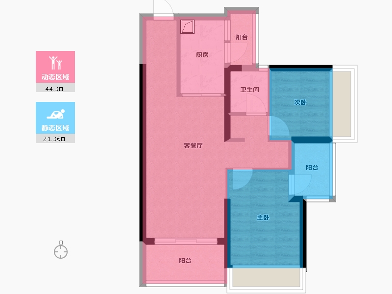 广东省-深圳市-壹城中心-72.00-户型库-动静分区