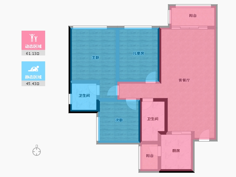 四川省-成都市-保利公园里-二期-92.00-户型库-动静分区