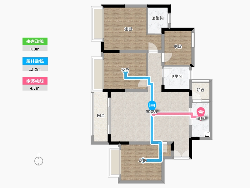 重庆-重庆市-俊豪圣玺府-99.00-户型库-动静线